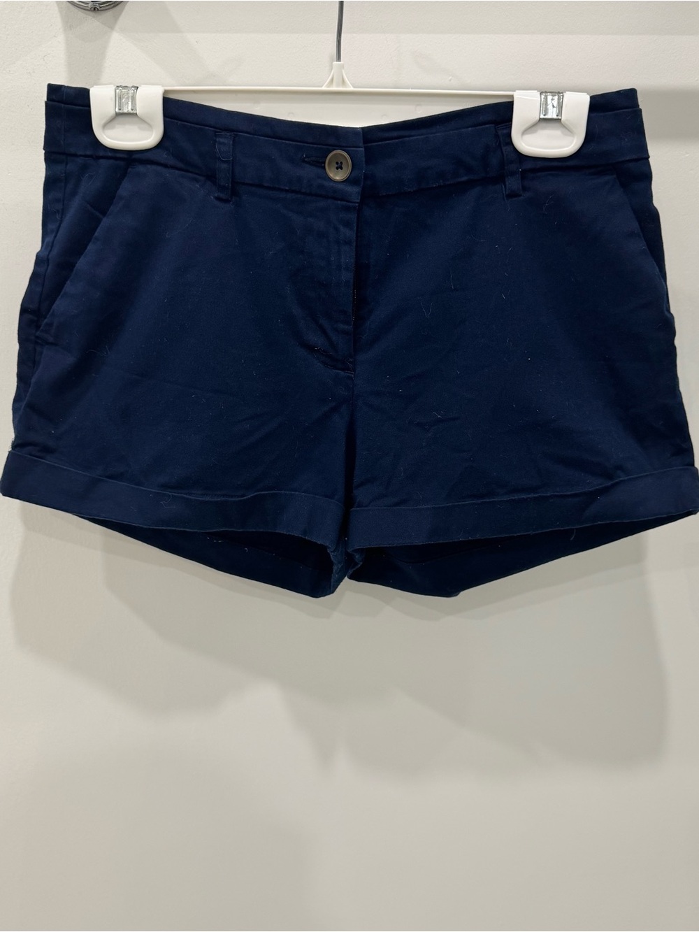 Forever 21 Navy Cuffed Casual Shorts